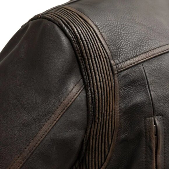 Wrath Men's Motorcycle Leather Jacket - Picture 4 of 5